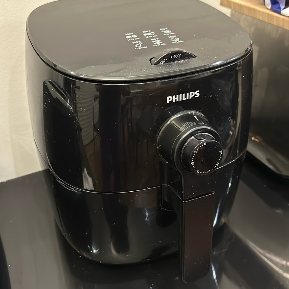 Philips Analog Airfryer with Turbostar Technology, HD9621/96, Black